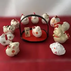 正月飾り　干支　置物　十二支　正月　午年　飾り　ミニチュア