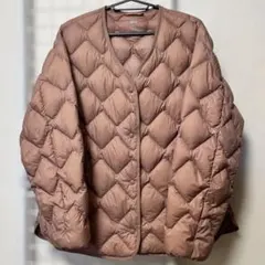 Lサイズ UNIQLO ウルトラライトダウン リラックスジャケット ピンク
