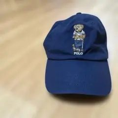 極美品 ポロラルフローレン ポロベア キャップ ネイビー バスケベア