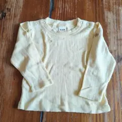 eaB クリームイエロー長袖カットソー 80