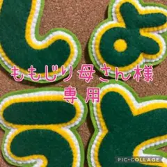 【ももじり母さん様専用】お名前　ハンドメイド　フェルト　ネームタグ　名前ワッペン