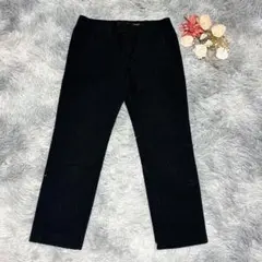 INÉD イネド（M）ストレートパンツ ダイヤ柄 ベルトループ有 万能 日本製