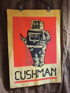 非売品 CUSHMAN 肉厚生地 販促用ファブリックアート 特大ポスター店舗什器