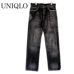 オールドユニクロ デニムパンツ (L) パッチワーク ジーンズ ジーパン