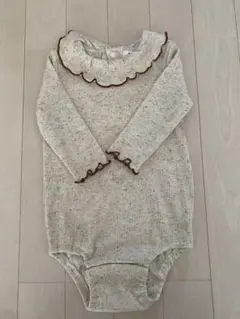 ロンパース・カバーオール フリル襟、帽子付き