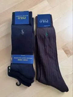 ポロ　ラルフローレン　ビジネスソックス　紳士　米国購入　新品未使用　4足セット