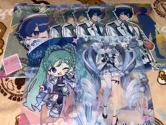 KAITO 初音ミク クリアポスター ビジュアルポスター マジミラ 雪ミク