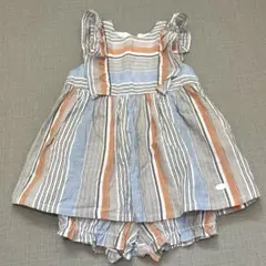 Tartine et Chocolat　ベビー　セットアップ マルチストライプ柄