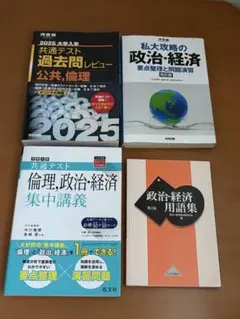 書き込み無し大学入試 政治・経済 参考書 4冊セット