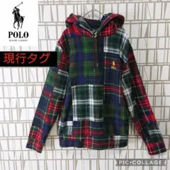 新品タグ付　ポロラルフローレン　希少　XL パーカー　フード付　アシンメトリー ポロ ラルフローレン POLO RALPH LAUREN スウェットパーカー