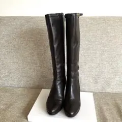 mortarotti モルタロッティ ウェッジヒールロングブーツ　ロングブーツ