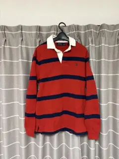 POLO RALPH LAUREN ラガーシャツ ボーダー 赤 紺