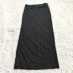 黒ロングスカート秋冬