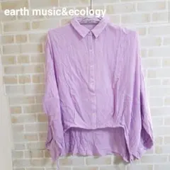 earth レーヨンクレープドロストシャツ