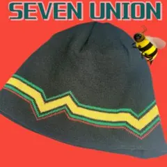 【新品未使用】7UNION ニット帽 ビーニー ラスタカラー