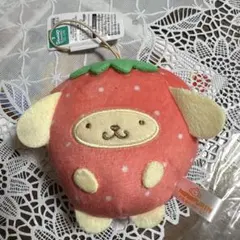 未使用品✨️ポムポムプリン マスコット ぬいぐるみ ストラップ いちご