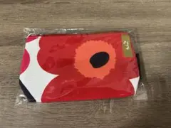 【あるぱか様専用】　新品未使用　マリメッコ　赤色ウニッコ柄ポーチ