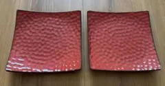 イタリア製CERAMICHE REGINA赤 M STYLE 角皿 2枚 - メルカリ