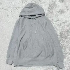 GU ヘビーウェイトスウェットパーカー長袖プルオーバー［XL］グレー