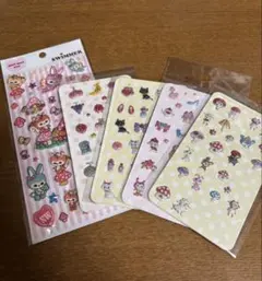 スイマー　平成レトロ　モリモリシール　ぷくぷくシール　5枚セット