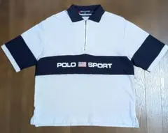 POLO SPORT ジッパーポロシャツ Lサイズ ネイビーのサムネイル