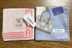 【新品未使用タグ付】FURLA フルラ　ハンカチ2枚　ハンカチ　タオルハンカチ