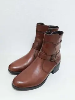 極美品☆ Giano Valentino 本革 ショートブーツ 22.5cm