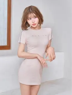 Darich ラインパイルニットミニワンピース