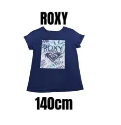 【ROXY ロキシー】半袖Tシャツ　ビッグロゴ　キッズ　ガールズ　140