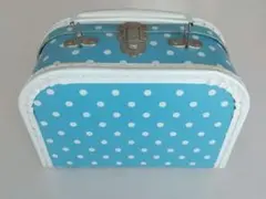 Kazeto カゼト社　水色ドット柄　ペーパートランク S