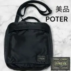 【希少・廃盤・極美品】ポーター ショルダーバッグ CDポーチ タンカー ブラック