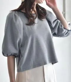 RETROGIRL ジャガード袖パフTeeのサムネイル