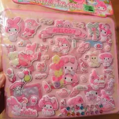 大容量 マイメロディ 立体シール 2シート