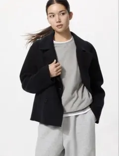 ⭐︎新品未使用⭐︎UNIQLO ソフトニットフリースクルーネックT グレー Ｍ