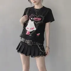 Katie LET IT fetish ボンテージプリーツスカート　ブラック　黒 Katie LET IT fetish ボンデージプリーツスカート ブラック - メルカリ