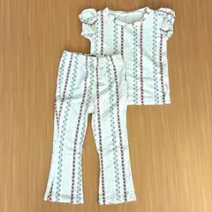 美品✨セットアップ　Tシャツ＆長ズボンしまむら　ソフトチーズ100cmのサムネイル