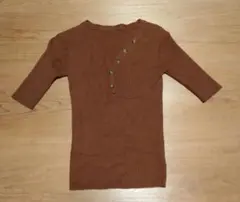 グレイル　ニットトップス　五分袖　rut243