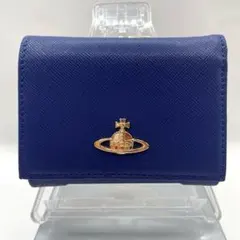 ♡新品未使用♡ ヴィヴィアンウエストウッド　三つ折り　青　913VW106 2026年最新】Vivienne Westwood カラー：ブルー系 レディース 三つ折り