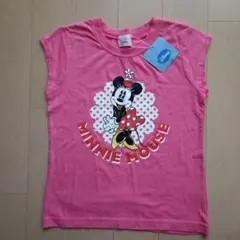 Disney Minnie MouseフレンチスリーブTシャツ ピンク130cmのサムネイル