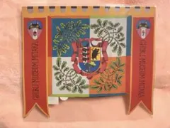 三鷹の森ジブリ美術館　ポストカード　ジブリ美術館紋章　旗