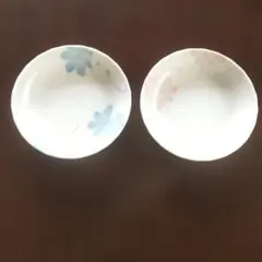 有田焼　光峰　小皿　2枚　ブルー　ピンク