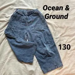 Ocean&Ground ★デニム　バギーパンツ★130のサムネイル