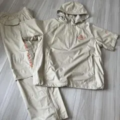 【PEARLY GATES 】レインウェア上下ベージュLLサイズ　クリーニング済