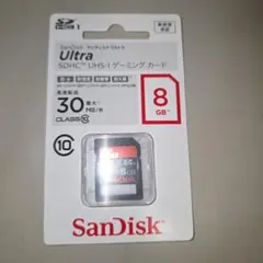 Sandisk Ultra SDHCカード UHS-I CLASS10 8GB