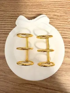 A6サイズ バインダー用リング2点セット ゴールド