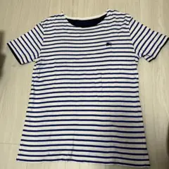 バーバリー　ブラックレーベル　tシャツ　ボーダー　青白