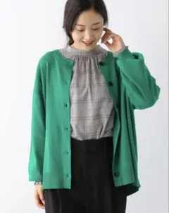 GLOBAL WORK グリーン カーディガン M