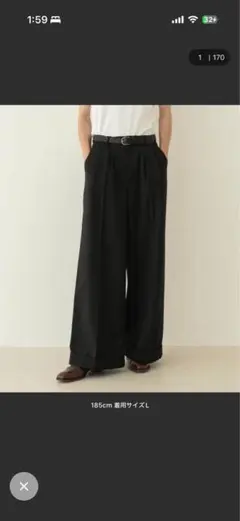 パブリックトウキョウ PUBLIC CHINOS バレルイージー ブラック1