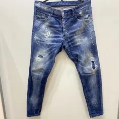 sh4311 DSQUARED2 デニムパンツ ダメージ加工 ペイント DSQUARED2 