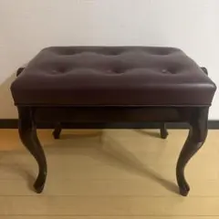 ピアノ椅子 高低自在 猫脚 ダークブラウンのサムネイル